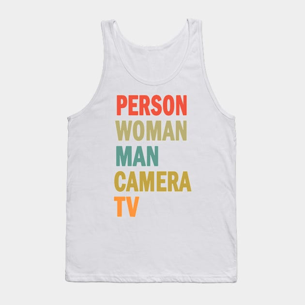 Person Woman Man Camera TV Tank Top by valentinahramov